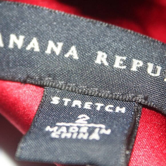 New $148 Banana Republic Cranberry Stretch Silk Grecian Goddess Dress 2 XS - Picture 4 of 8